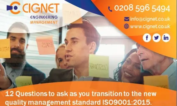 12 Key Questions to ask as you transition to the new quality management standard